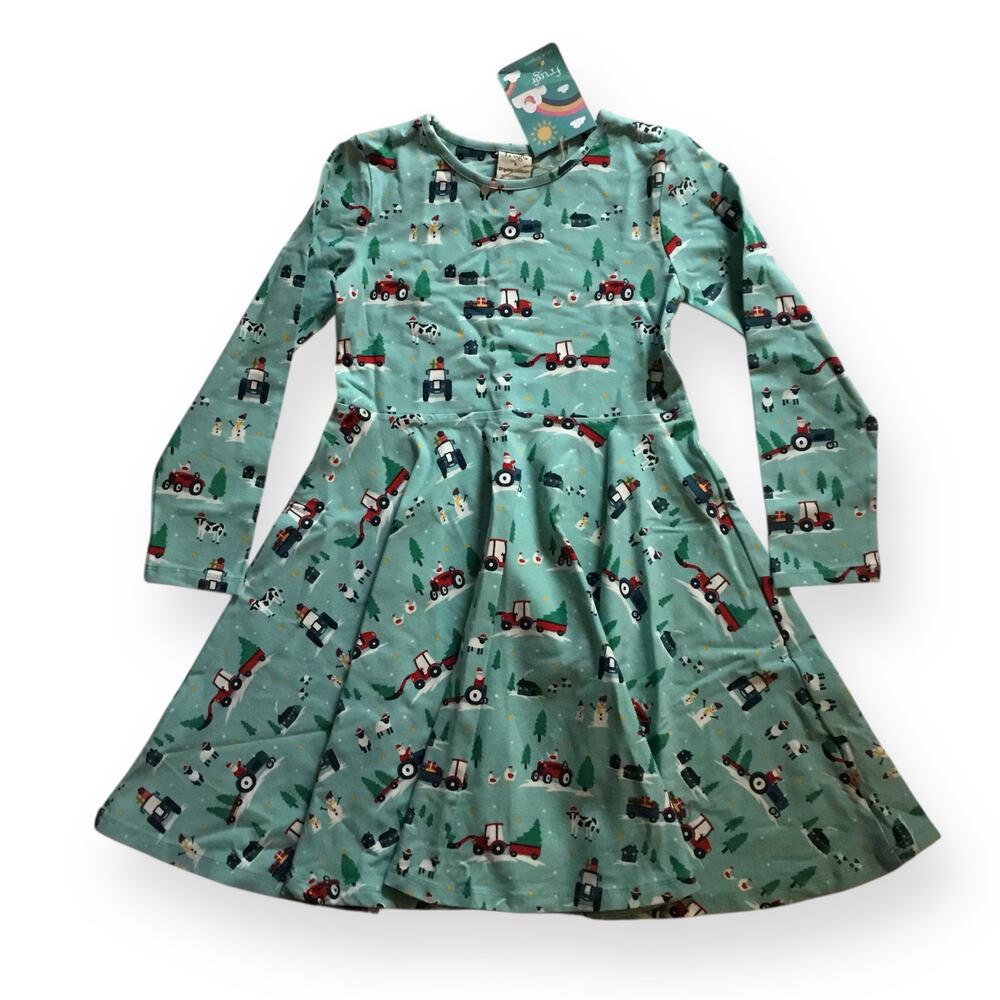 NWT Frugi organic farm Santa dress